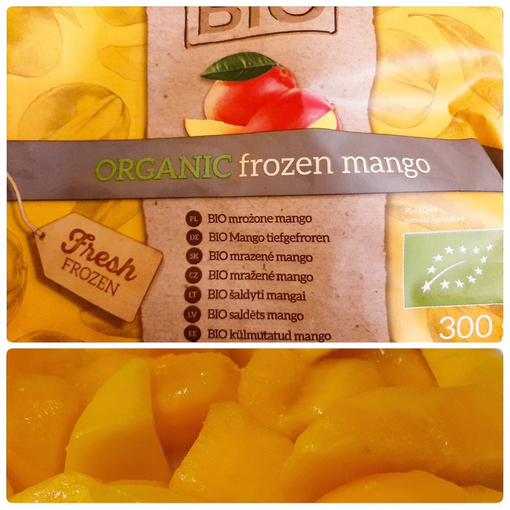 Mango mrożōne BIO (LIDL) Chop w kuchni